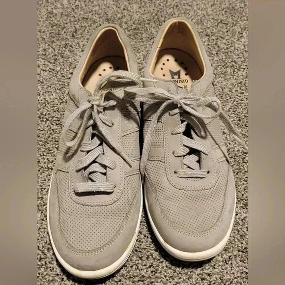 Mephisto Rebeca Perf- 6905 Light Grey Bucksoft Comfort Shoes sz 8.5 - Picture 4 of 12